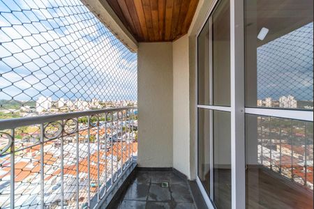 Varanda da Sala de apartamento à venda com 3 quartos, 65m² em Vila Scarpelli, Santo André