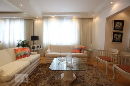 Sala de apartamento para alugar com 3 quartos, 121m² em Indianópolis, São Paulo