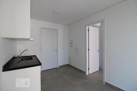 Sala e cozinha de kitnet/studio para alugar com 1 quarto, 33m² em Barra Funda, São Paulo