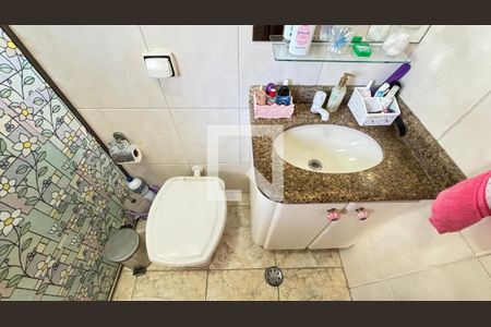Banheiro da Suíte de apartamento à venda com 3 quartos, 86m² em Jardim Bela Vista, Santo André