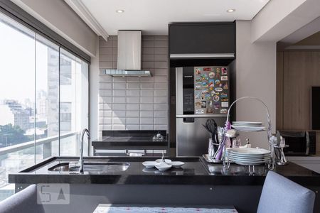 Apartamento para alugar com 52m², 1 quarto e 1 vagaCozinha e Varanda