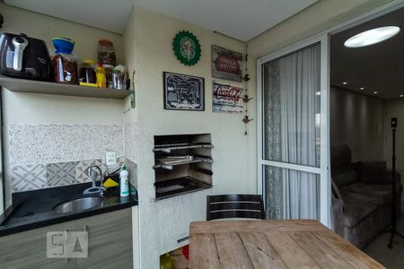 Varanda gourmet de apartamento à venda com 2 quartos, 58m² em Rudge Ramos, São Bernardo do Campo