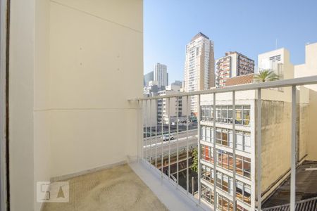 Varanda do Studio de kitnet/studio para alugar com 1 quarto, 30m² em Vila Buarque, São Paulo
