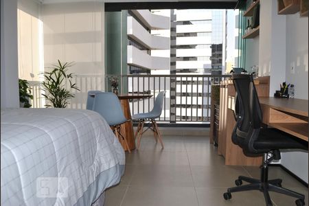 Studio para alugar com 38m², 1 quarto e sem vagaQuarto - Varanda