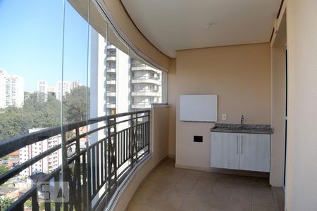 Varanda da Sala de apartamento para alugar com 3 quartos, 95m² em Vila Andrade, São Paulo