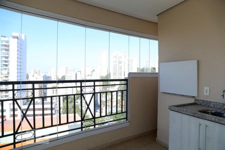 Varanda da Sala de apartamento à venda com 3 quartos, 95m² em Vila Andrade, São Paulo