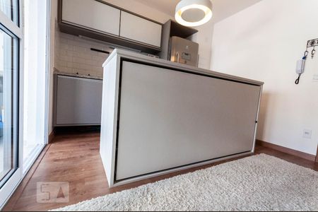 Studio para alugar com 32m², 1 quarto e 1 vagaDetalhe Cama