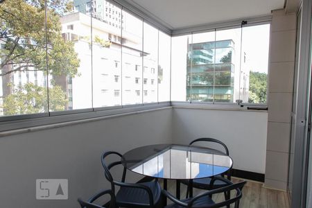 Varanda da Sala de apartamento para alugar com 2 quartos, 80m² em Santo Antônio, Belo Horizonte