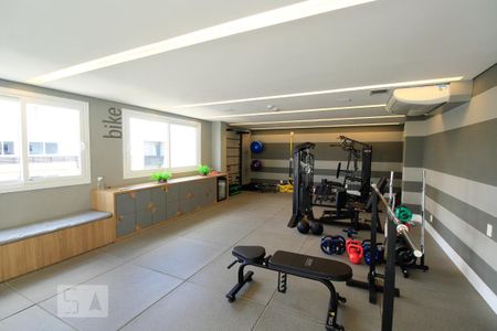 Apartamento para alugar com 46m², 1 quarto e 1 vaga Apartamento para alugar com 46m², 1 quarto e 1 vagaÁrea comum - Academia