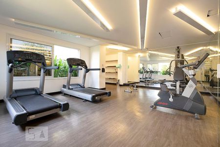 Studio para alugar com 35m², 1 quarto e 1 vaga Studio para alugar com 35m², 1 quarto e 1 vagaAcademia