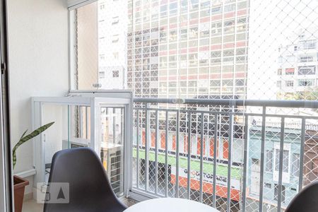 Varanda de kitnet/studio para alugar com 1 quarto, 35m² em Bela Vista, São Paulo