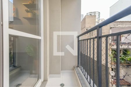 Varanda de apartamento à venda com 1 quarto, 28m² em República, São Paulo