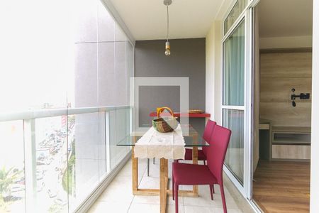 Varanda da Sala de apartamento para alugar com 1 quarto, 35m² em Real Parque, São Paulo