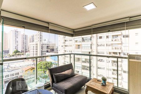 Studio à venda com 29m², 1 quarto e 1 vagaVaranda
