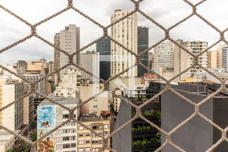 Varanda - Vista de apartamento para alugar com 1 quarto, 37m² em Vila Buarque, São Paulo