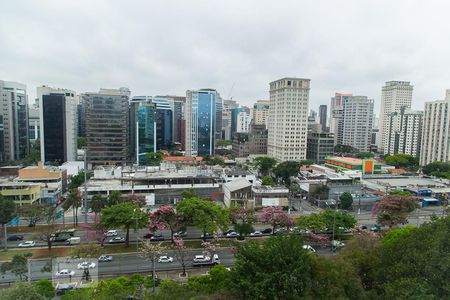 Vista da varanda de apartamento à venda com 2 quartos, 63m² em Brooklin Paulista, São Paulo