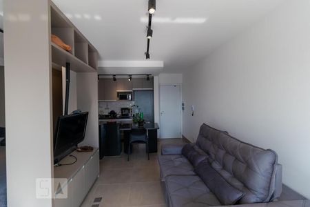 Sala  de kitnet/studio para alugar com 1 quarto, 43m² em Jardim Tropical, Campinas