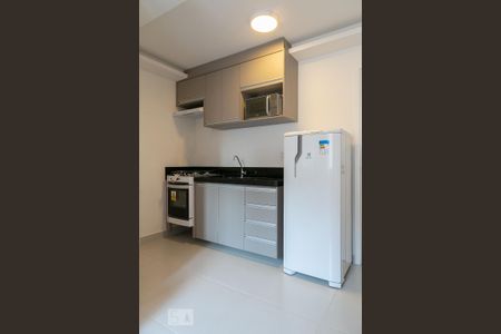 Cozinha de apartamento para alugar com 1 quarto, 25m² em Vila Buarque, São Paulo