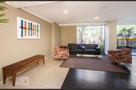 Apartamento para alugar com 39m², 1 quarto e 1 vaga Apartamento para alugar com 39m², 1 quarto e 1 vagaHall social