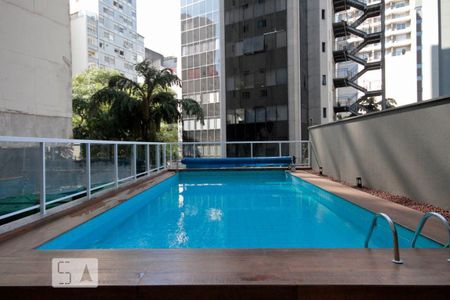 Piscina de apartamento para alugar com 1 quarto, 28m² em Bela Vista, São Paulo