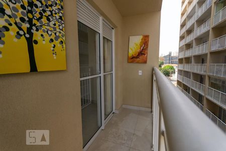 Varanda da Sala de apartamento para alugar com 1 quarto, 31m² em Vila Palmeiras, São Paulo