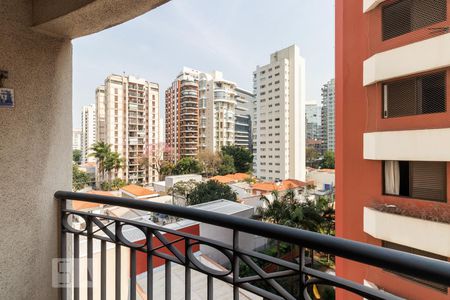 Varanda de apartamento à venda com 1 quarto, 46m² em Vila Nova Conceição, São Paulo