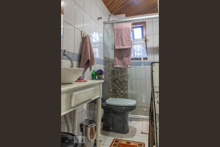 Banheiro de kitnet/studio à venda com 1 quarto, 40m² em Nossa Senhora das Gracas, Canoas