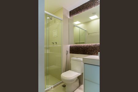 Banheiro de kitnet/studio para alugar com 1 quarto, 35m² em Brooklin, São Paulo