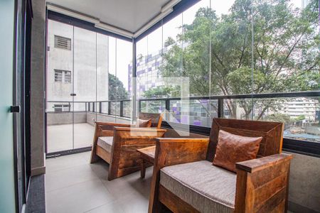 Apartamento à venda com 132m², 2 quartos e 1 vagaVaranda