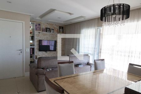 Sala de estar e Sala de Jantar de apartamento à venda com 3 quartos, 86m² em Vila Leonor, Guarulhos