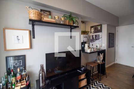 Sala de apartamento à venda com 1 quarto, 46m² em Jardim Santo Amaro, São Paulo