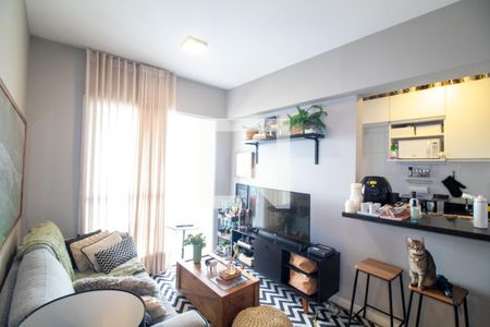Sala de apartamento à venda com 1 quarto, 46m² em Jardim Santo Amaro, São Paulo