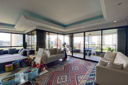 Sala de Estar de apartamento à venda com 4 quartos, 300m² em Paraíso do Morumbi, São Paulo