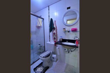 Banheiro da Suíte de apartamento à venda com 2 quartos, 59m² em Vila Guiomar, Santo André