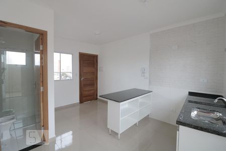 Sala e Cozinha  de apartamento à venda com 1 quarto, 37m² em Vila Carrão, São Paulo