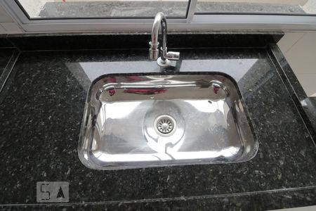 Sala e Cozinha  - pia de apartamento à venda com 1 quarto, 37m² em Vila Carrão, São Paulo