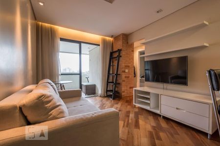 Sala de apartamento para alugar com 2 quartos, 52m² em Cidade Monções, São Paulo