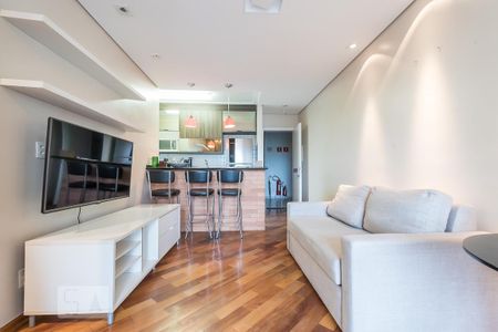 Sala de apartamento para alugar com 2 quartos, 52m² em Cidade Monções, São Paulo