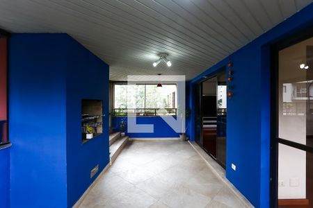 Varanda da Sala / churrasqueira Piscina de apartamento para alugar com 4 quartos, 244m² em Vila Andrade, São Paulo
