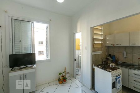 Sala/Cozinha de apartamento à venda com 1 quarto, 38m² em Centro Histórico, Porto Alegre