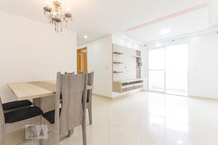 Sala e Sala de Jantar de apartamento para alugar com 3 quartos, 89m² em Vila Assis Brasil, Mauá