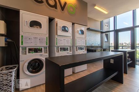 Studio à venda com 68m², 1 quarto e 1 vagaLavanderia