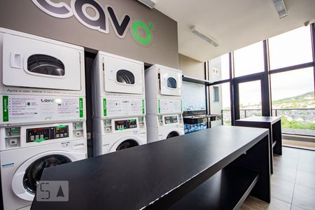 Studio à venda com 68m², 1 quarto e 1 vagaLavanderia