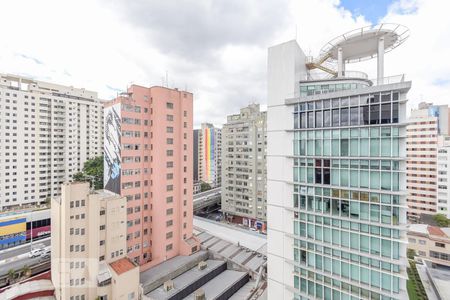 Vista da Sala de apartamento à venda com 1 quarto, 32m² em Santa Cecília, São Paulo