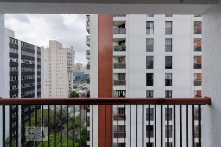 Varanda da Sala de apartamento para alugar com 2 quartos, 52m² em Vila Nova Conceição, São Paulo