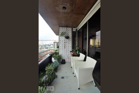 Varanda da Sala 1 de apartamento à venda com 3 quartos, 244m² em Vila Gilda, Santo André