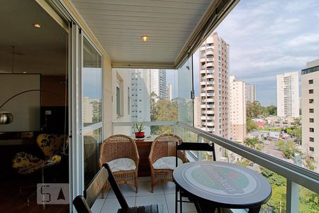 Varanda da Sala de apartamento à venda com 2 quartos, 119m² em Vila Andrade, São Paulo