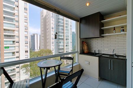 Varanda da Sala de apartamento à venda com 2 quartos, 119m² em Vila Andrade, São Paulo