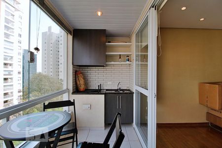 Varanda da Sala de apartamento à venda com 2 quartos, 119m² em Vila Andrade, São Paulo