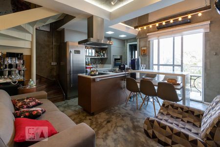 Sala de apartamento para alugar com 1 quarto, 50m² em Vila Andrade, São Paulo